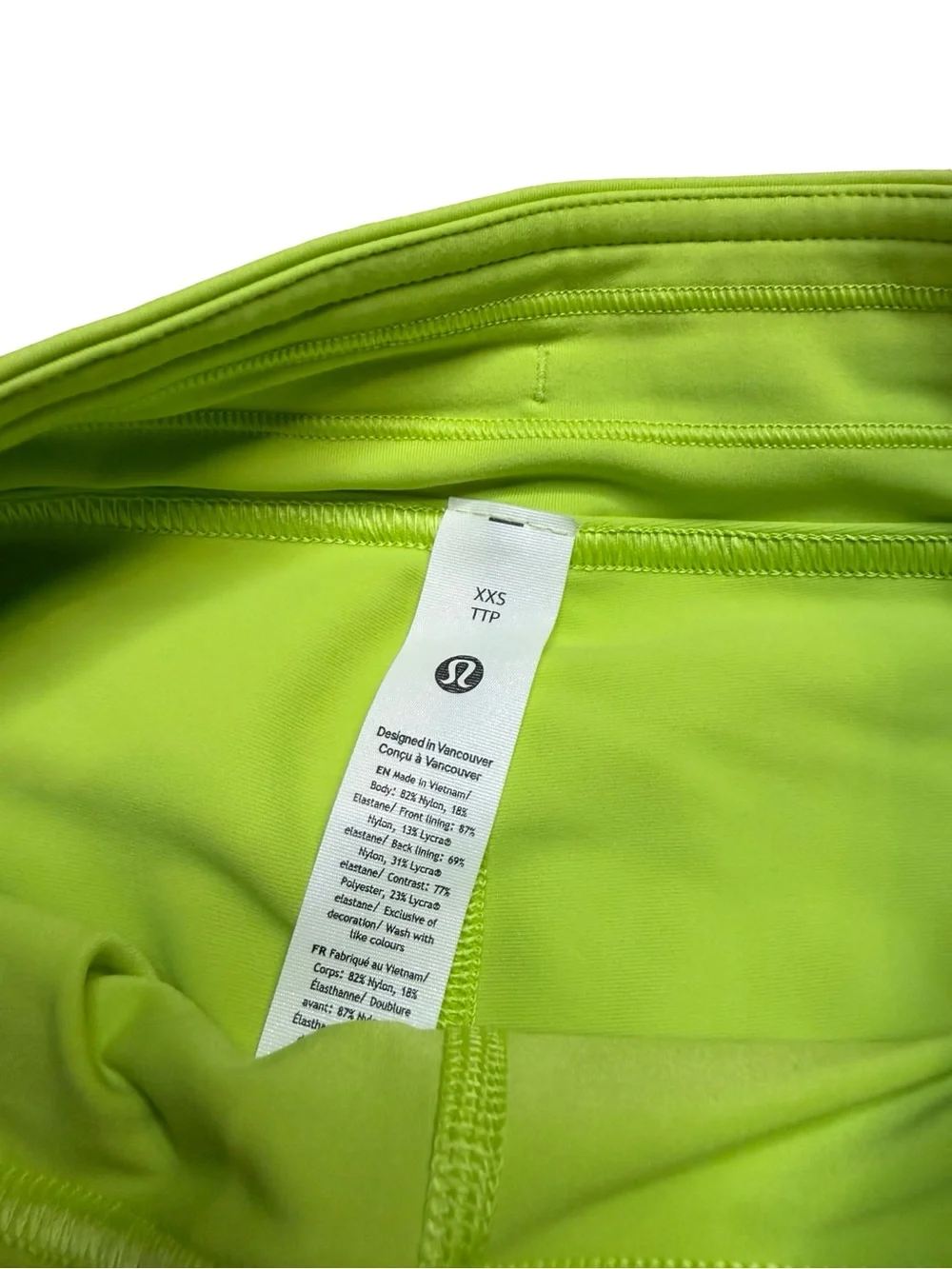 💚 Lululemon Neon Green Athletic Tennis Golf Skirt Skort XXS 💚